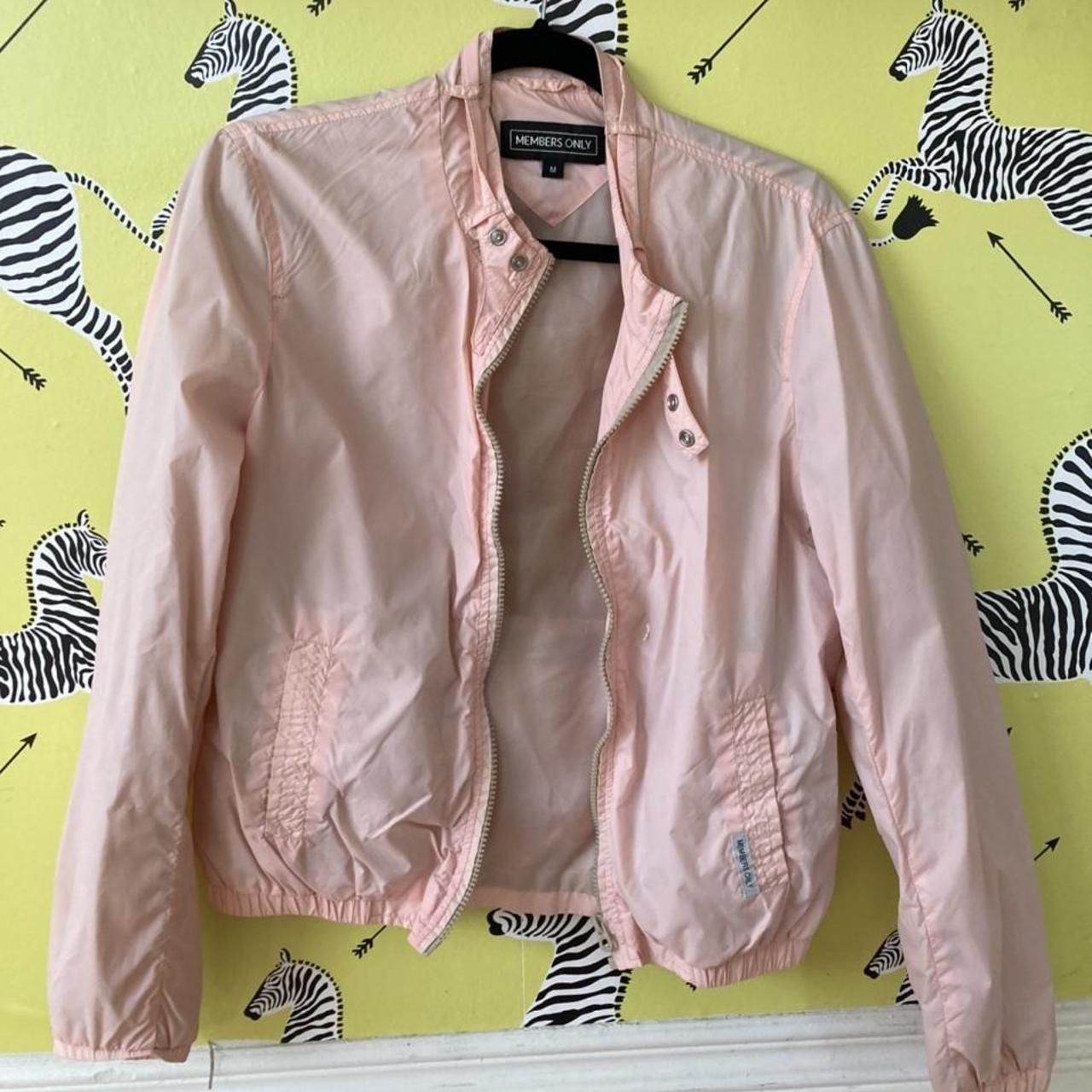 Pink Members Only Jacket Depop 9474