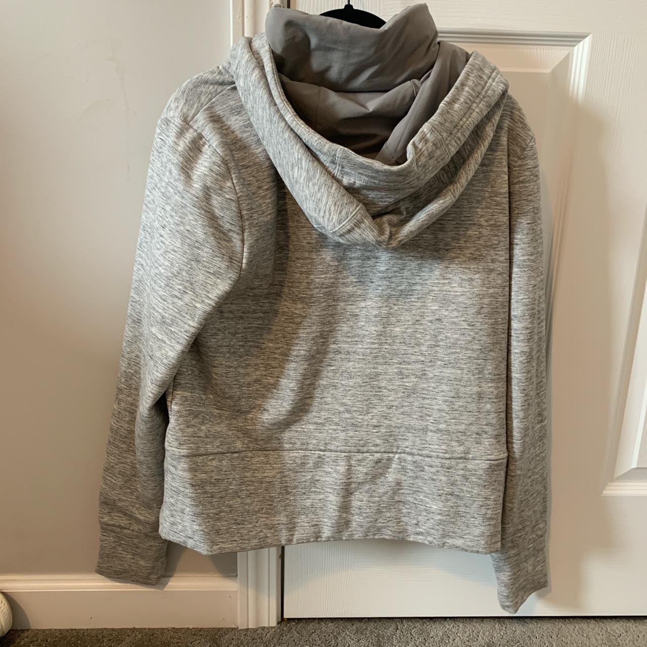 athleta grey jacket, hardly worn only to and from... Depop