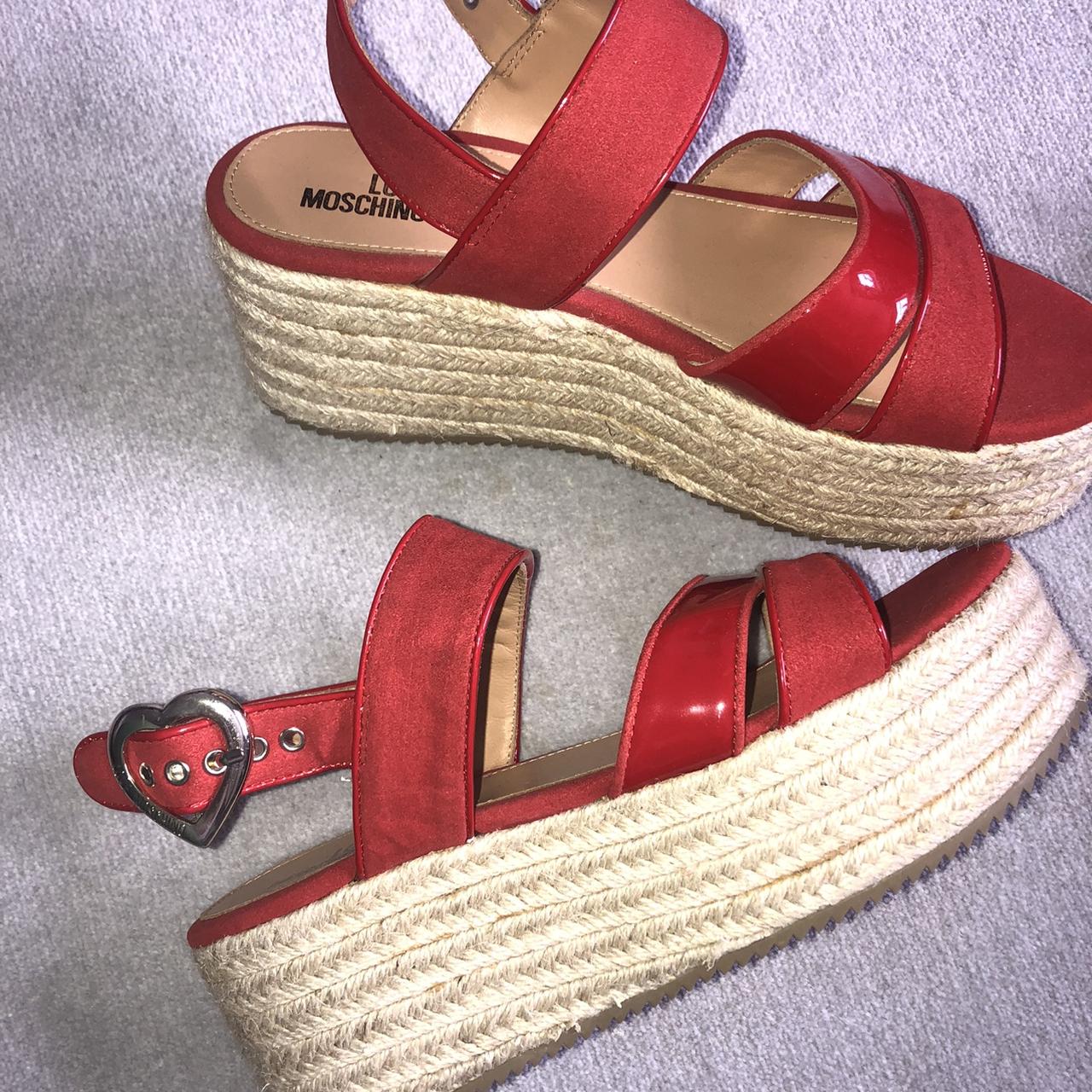 Genuine moschino platform sandals heels myles