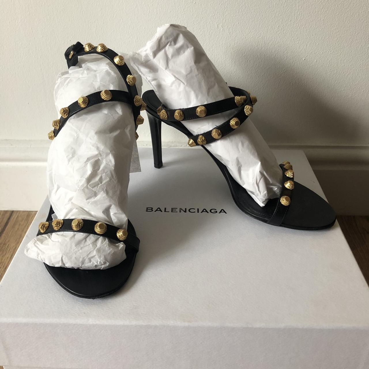 Balenciaga Arena Studded Sandals Flats  Designer Exchange  Buy Sell  Exchange