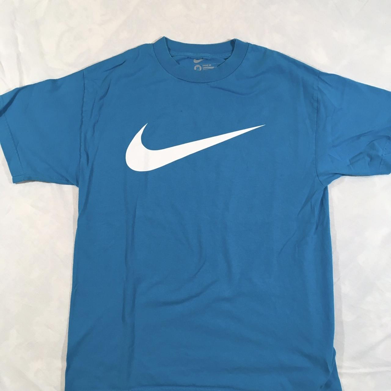 Vintage Nike Swoosh Logo Sz M Tshirt! Brand: Nike... - Depop