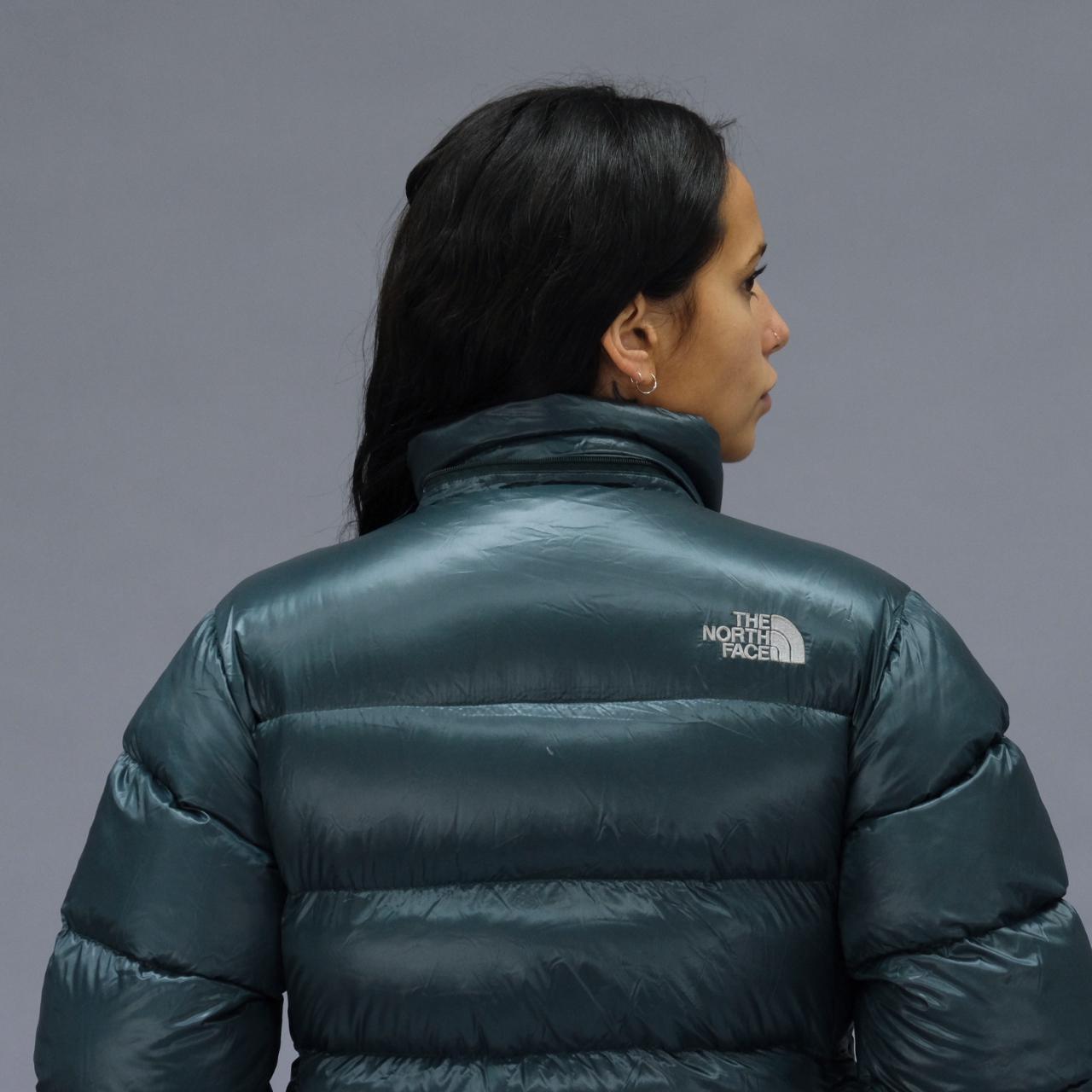 The North Face Puffer Jacket in Dark Green. Depop