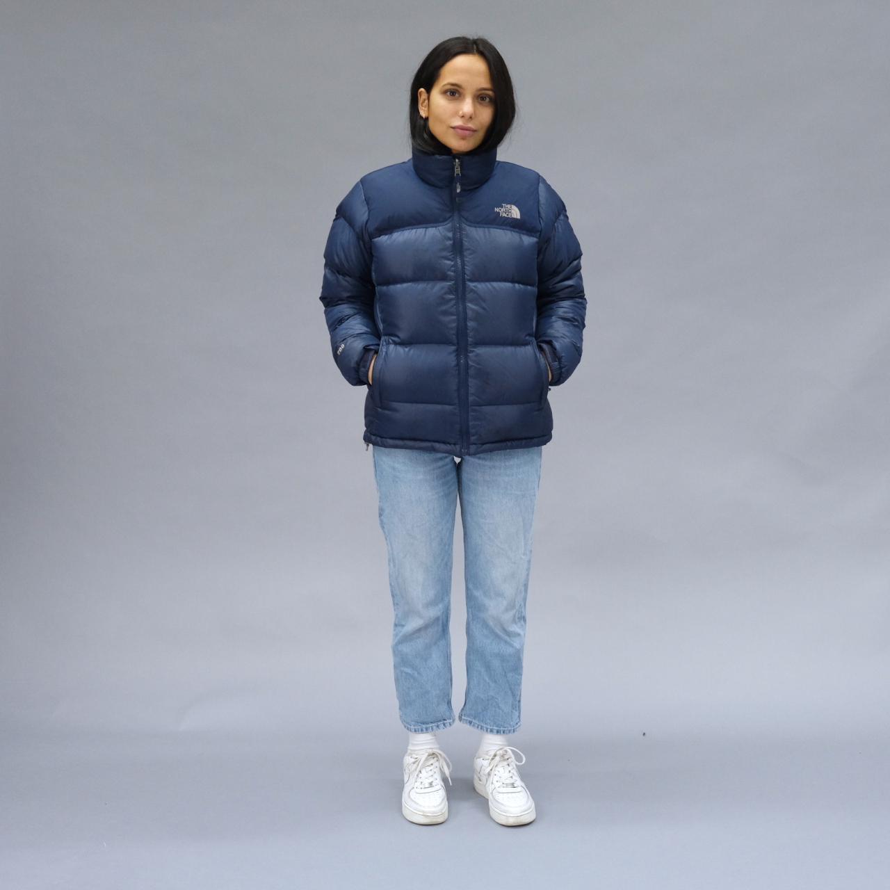 The North Face Puffer Jacket in Navy Blue. ... - Depop