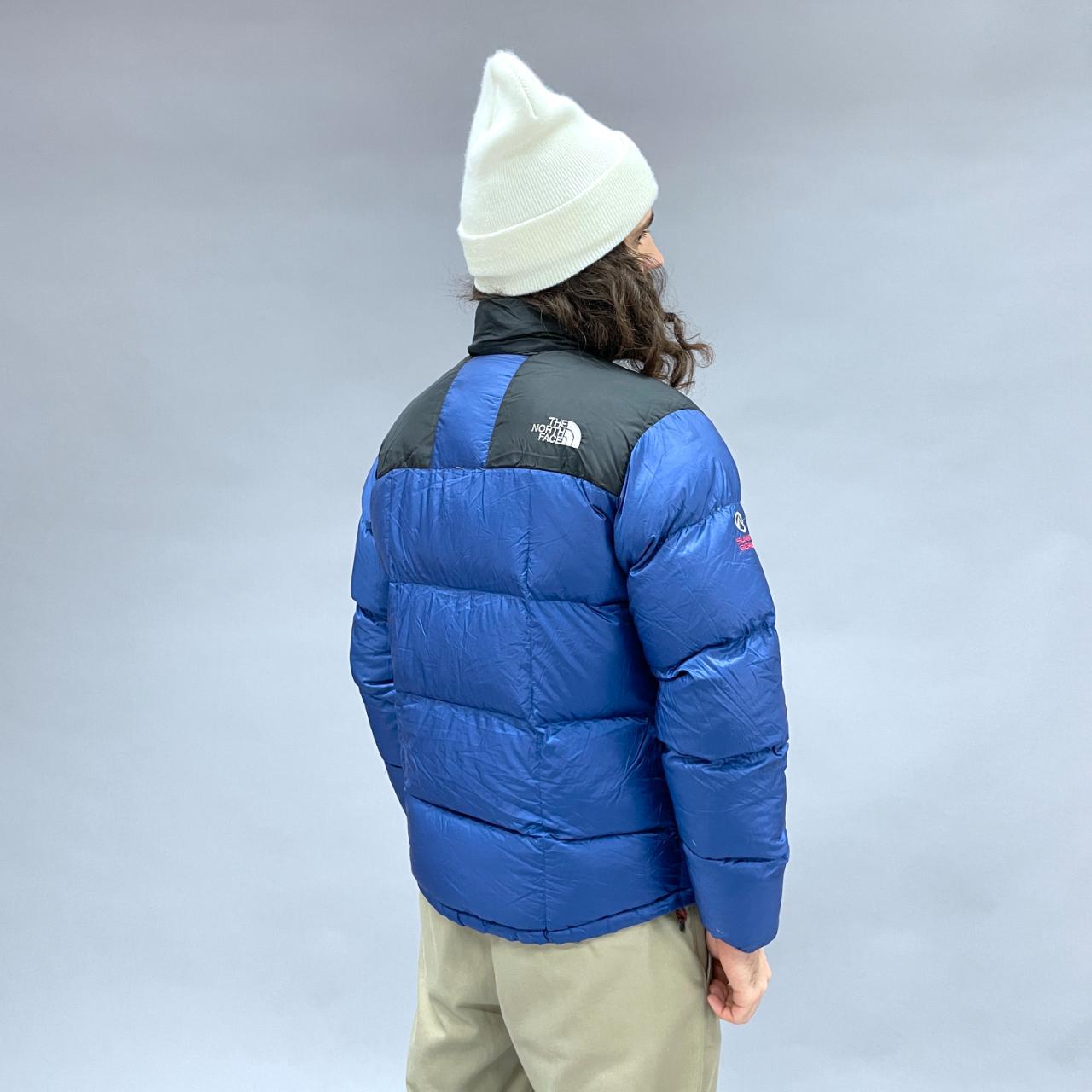 The North Face Puffer Jacket in blue. North Face... Depop