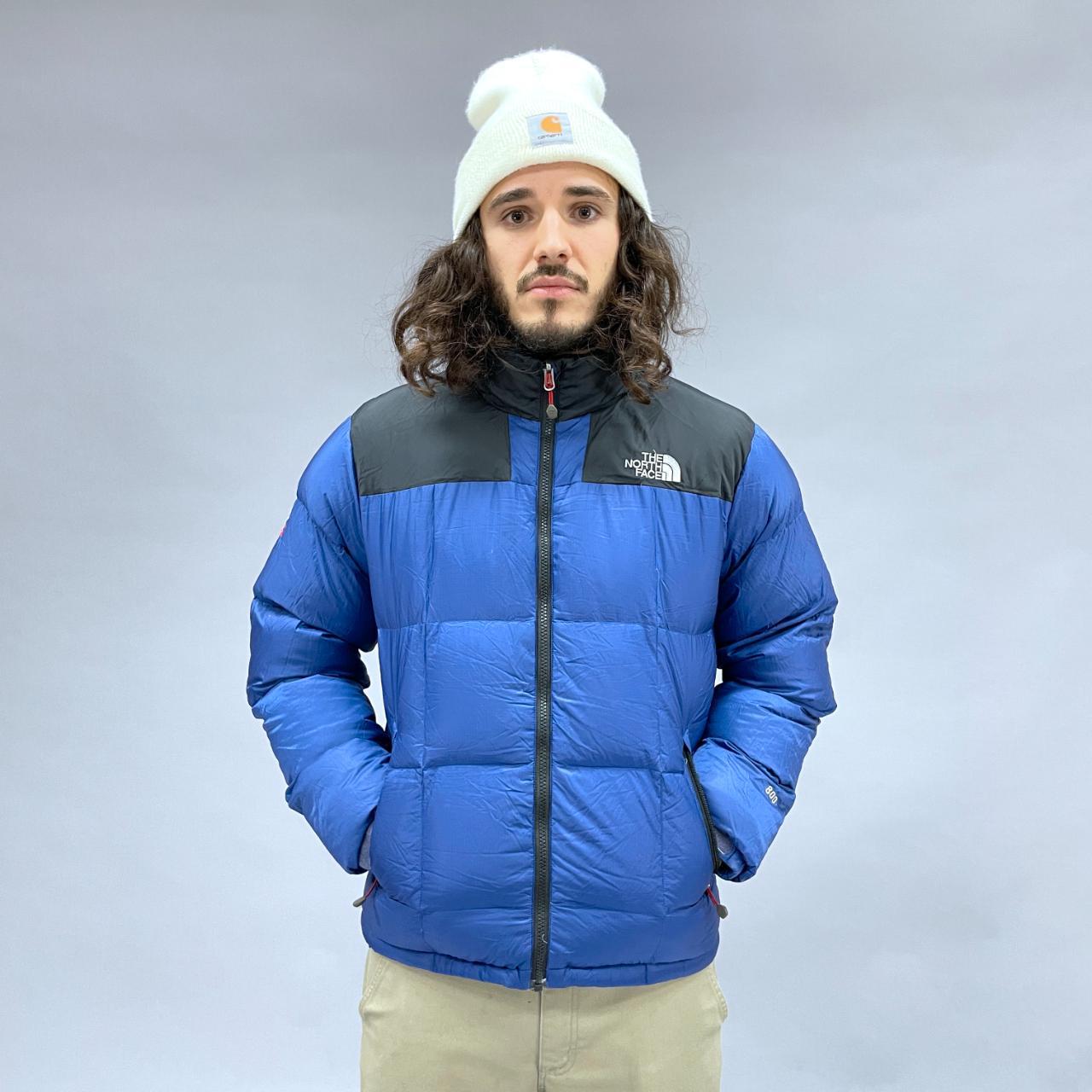 the north face puffer jacket light blue