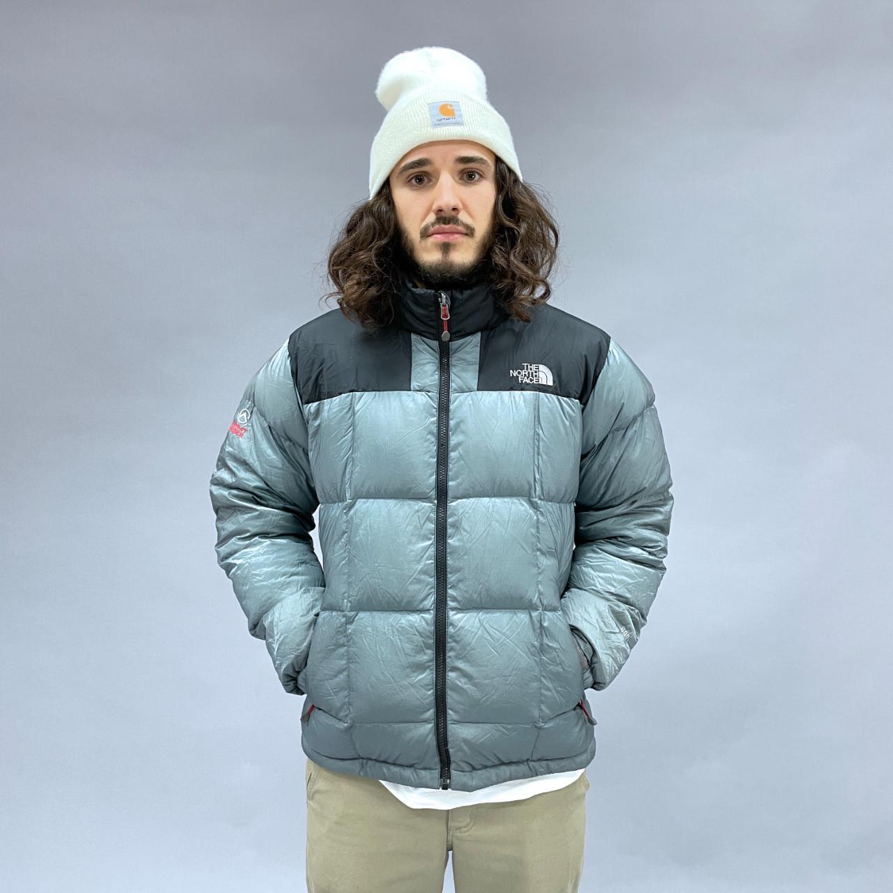 north face silver puffer jacket