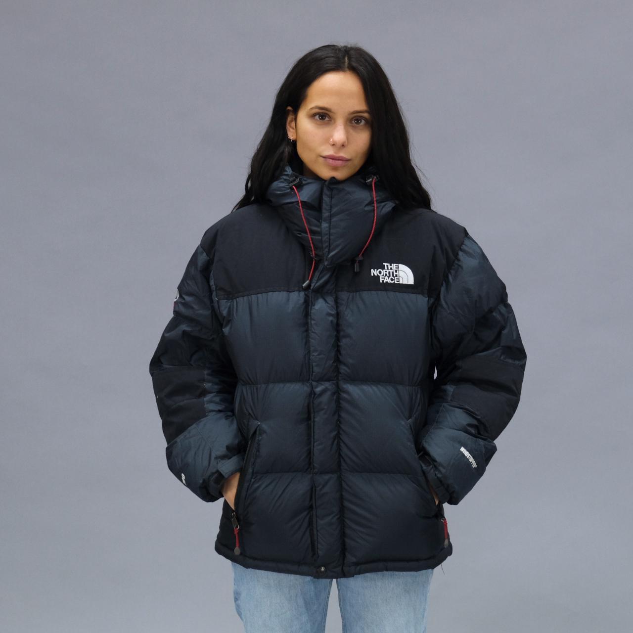 The North Face Puffer Jacket in Black - Dark Grey. ... - Depop