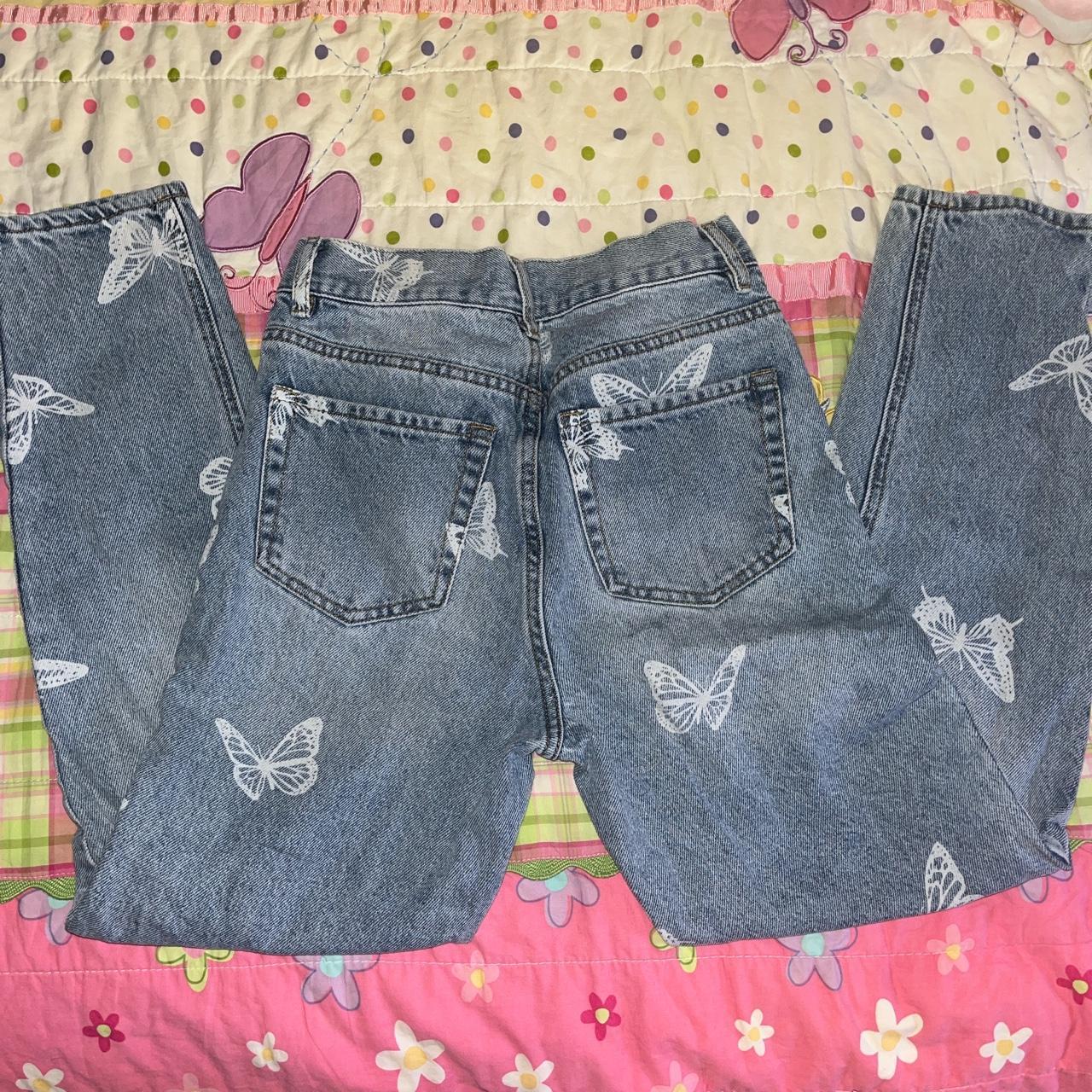 Pacsun butterfly jeans ultra high rise... Depop