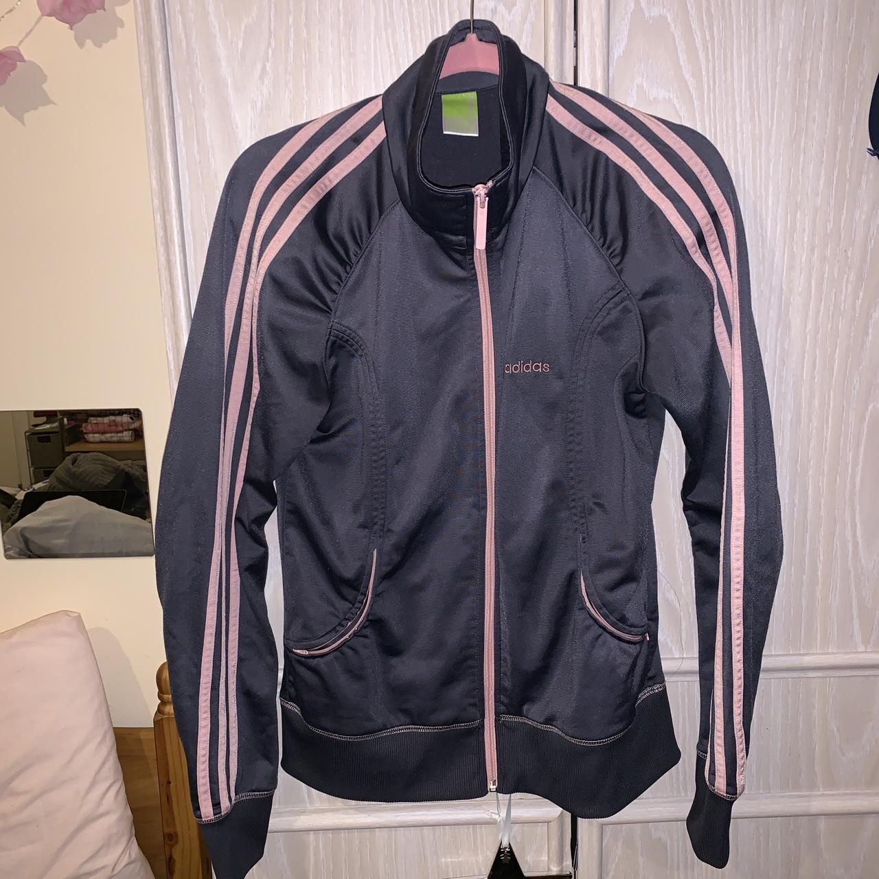 vintage adidas 3 stripe jacket