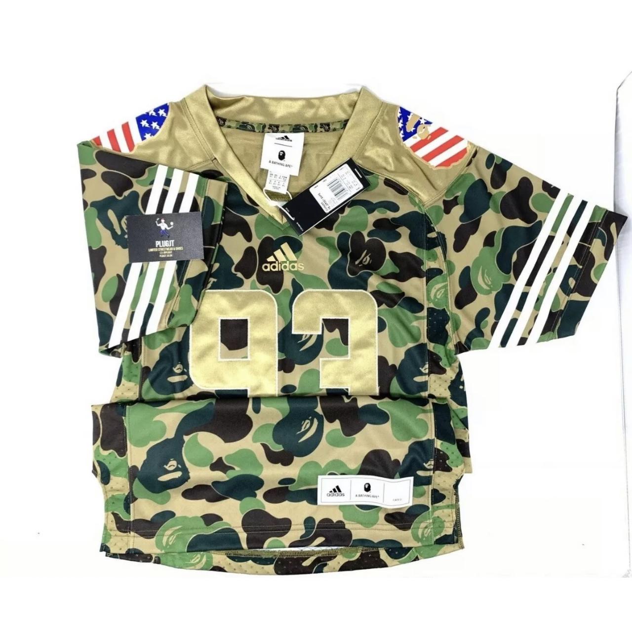 Adidas x Bape Football Jersey - Green Camo