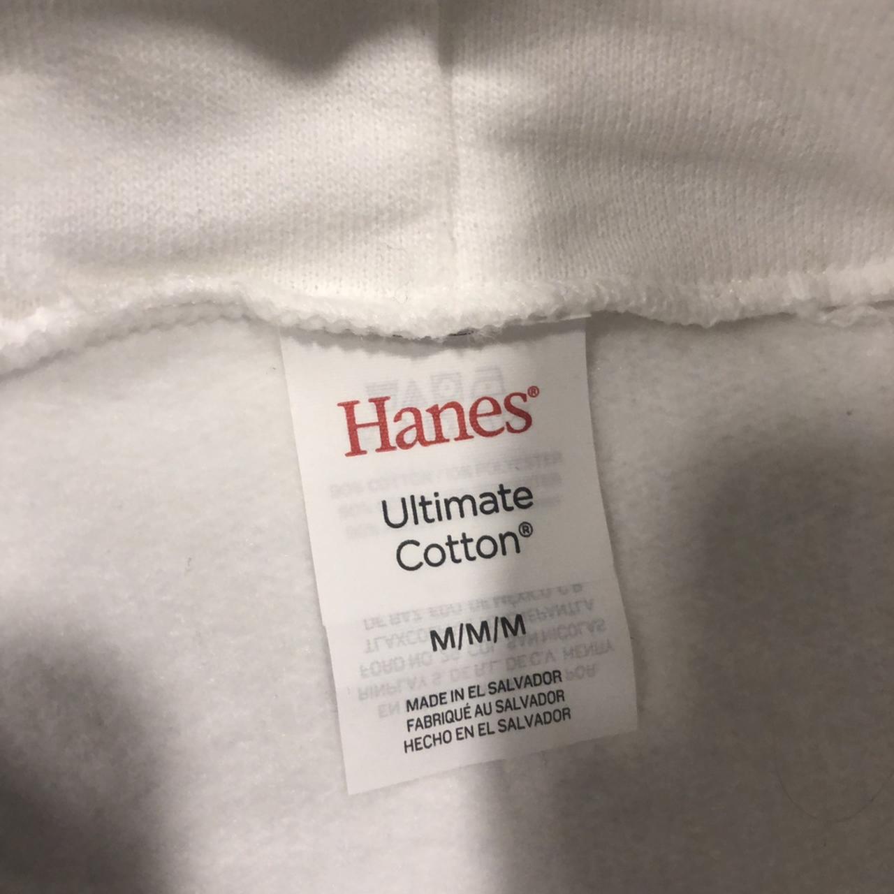 Hanes Men's Black and White Hoodie | Depop