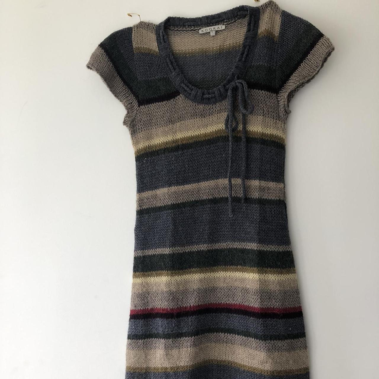 KOOKAÏ Women's Khaki and Burgundy Dress (4)