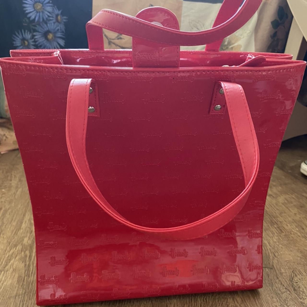 Red Harrods Bag Never Been Used Before I bought