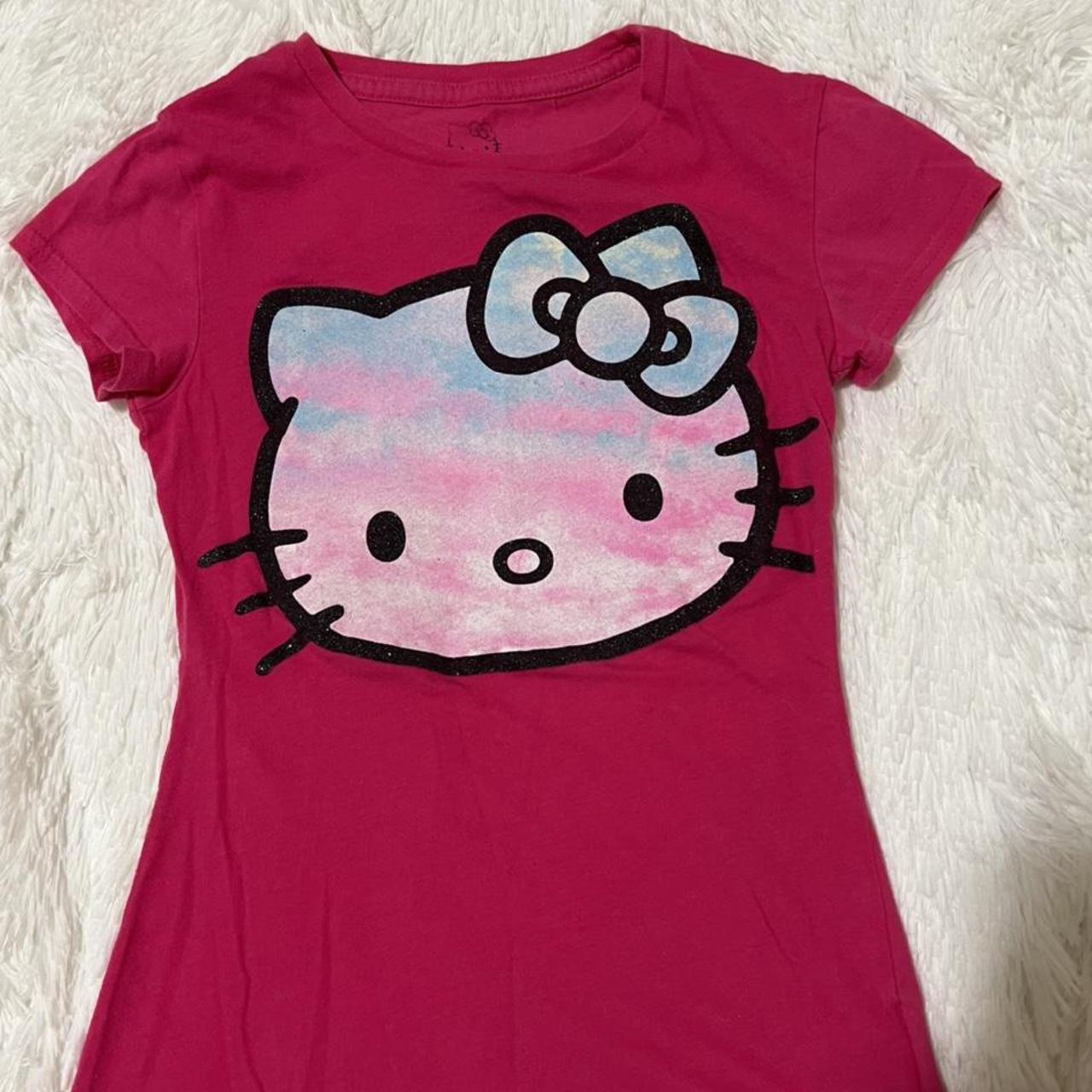 Hello kitty pink baby tee !!! Super cute, just too... - Depop