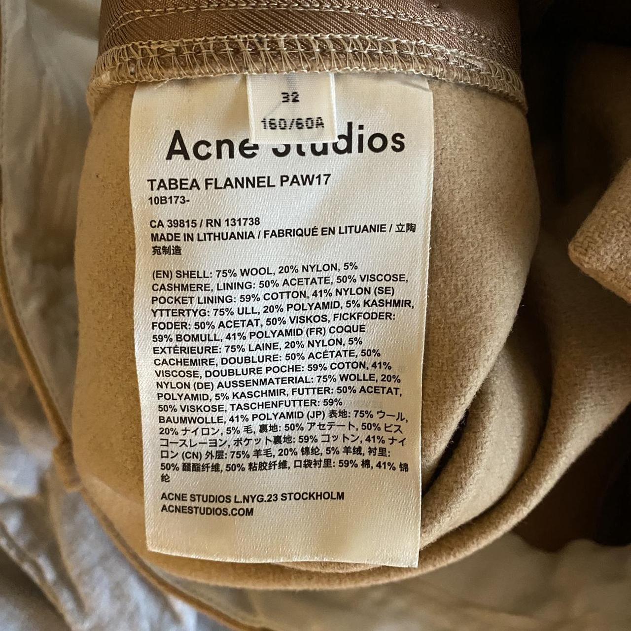 ACNE STUDIOS TABEA FLANNEL ウール フランネル パンツ 累計販売2万枚