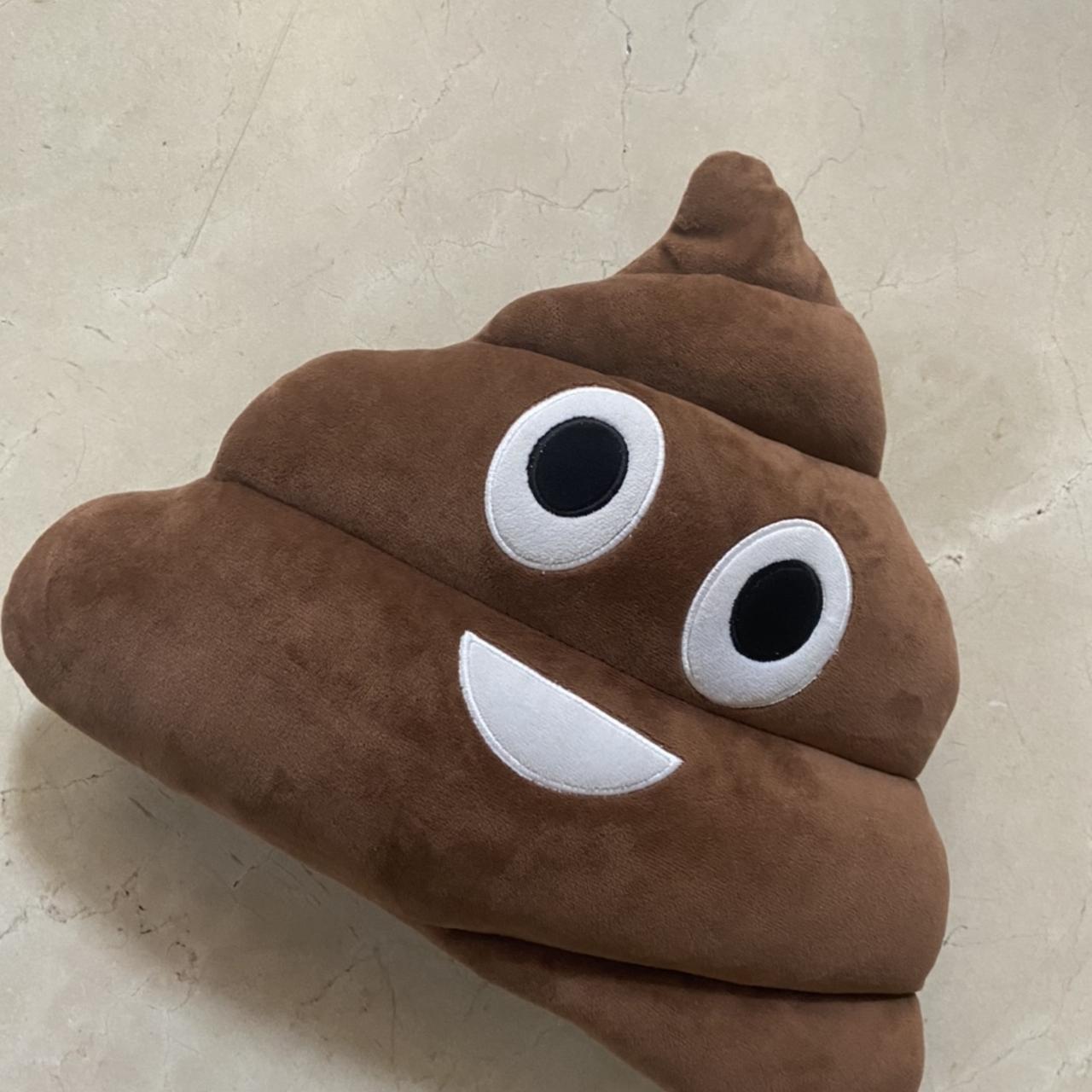 Poop emoji Pillow - 12 inches by 12 #poop #emoji... - Depop