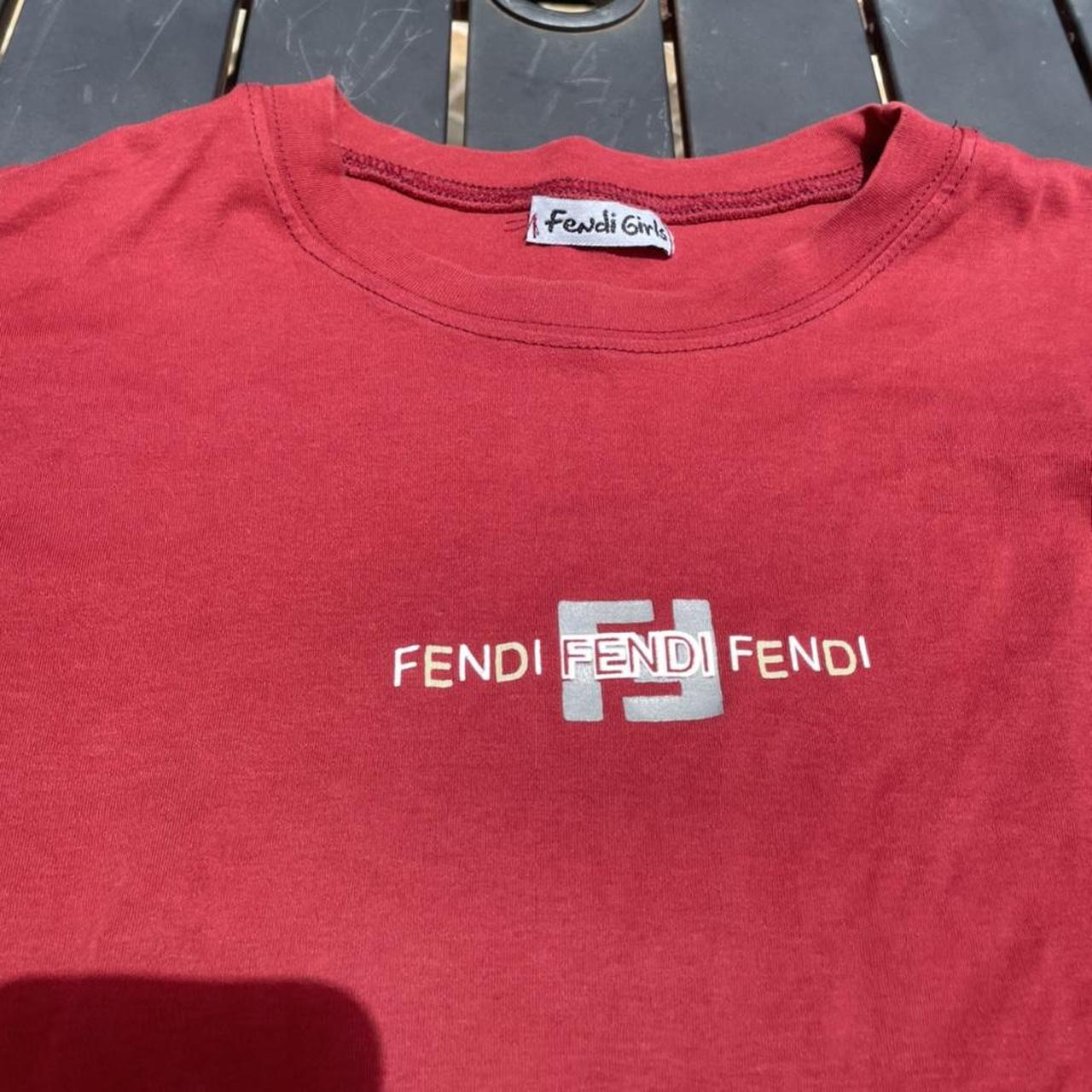 Fendi Women's Burgundy T-shirt