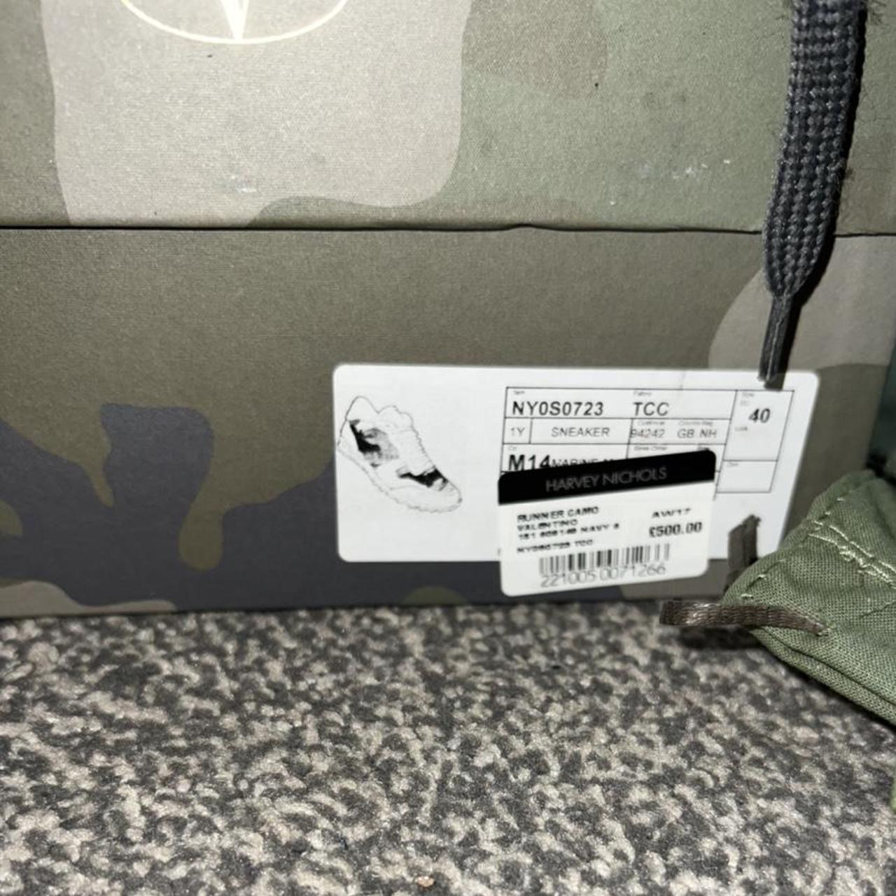 mens black camo valentino trainers