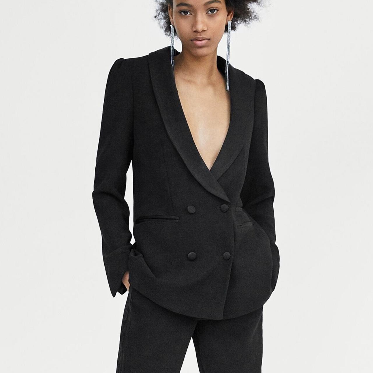 blazer nero zara
