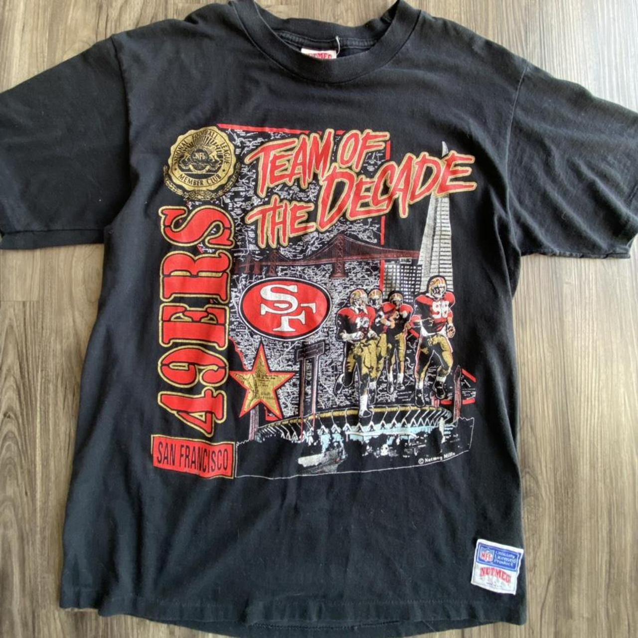 San Francisco 49ers Black Shirt Vintage looking - Depop