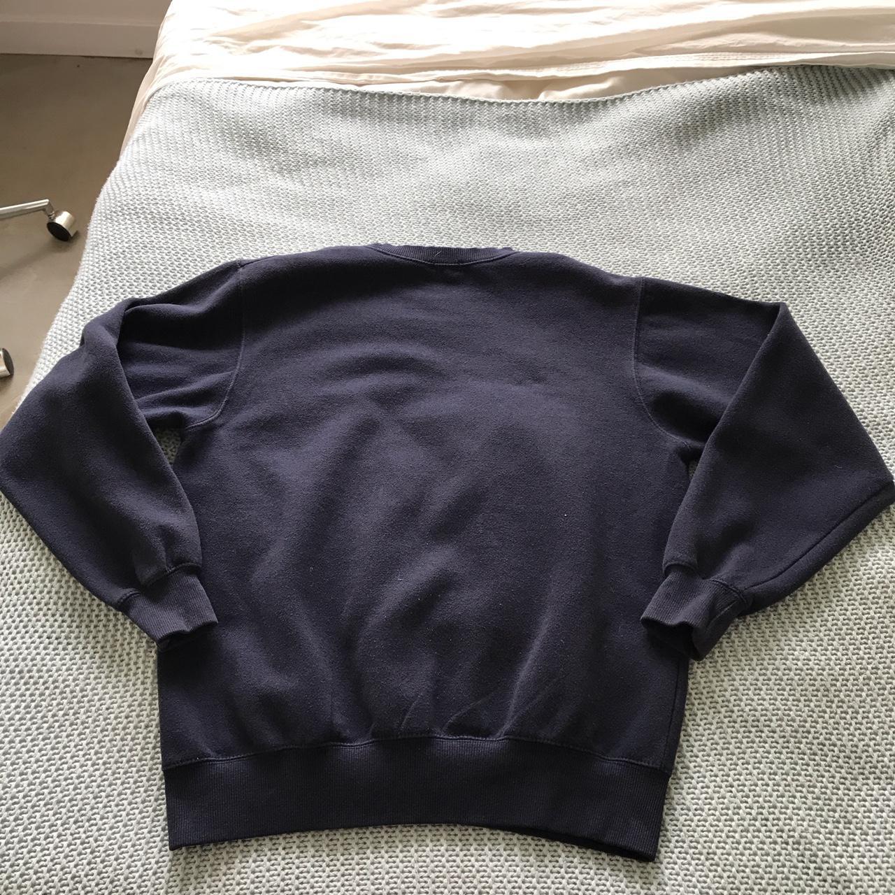 brandy melville firenze sweatshirt crewneck navy... Depop