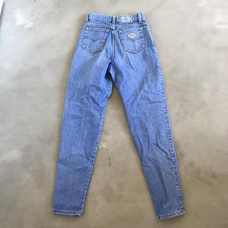 Custom Louis Vuitton vintage mom jeans The jeans are - Depop