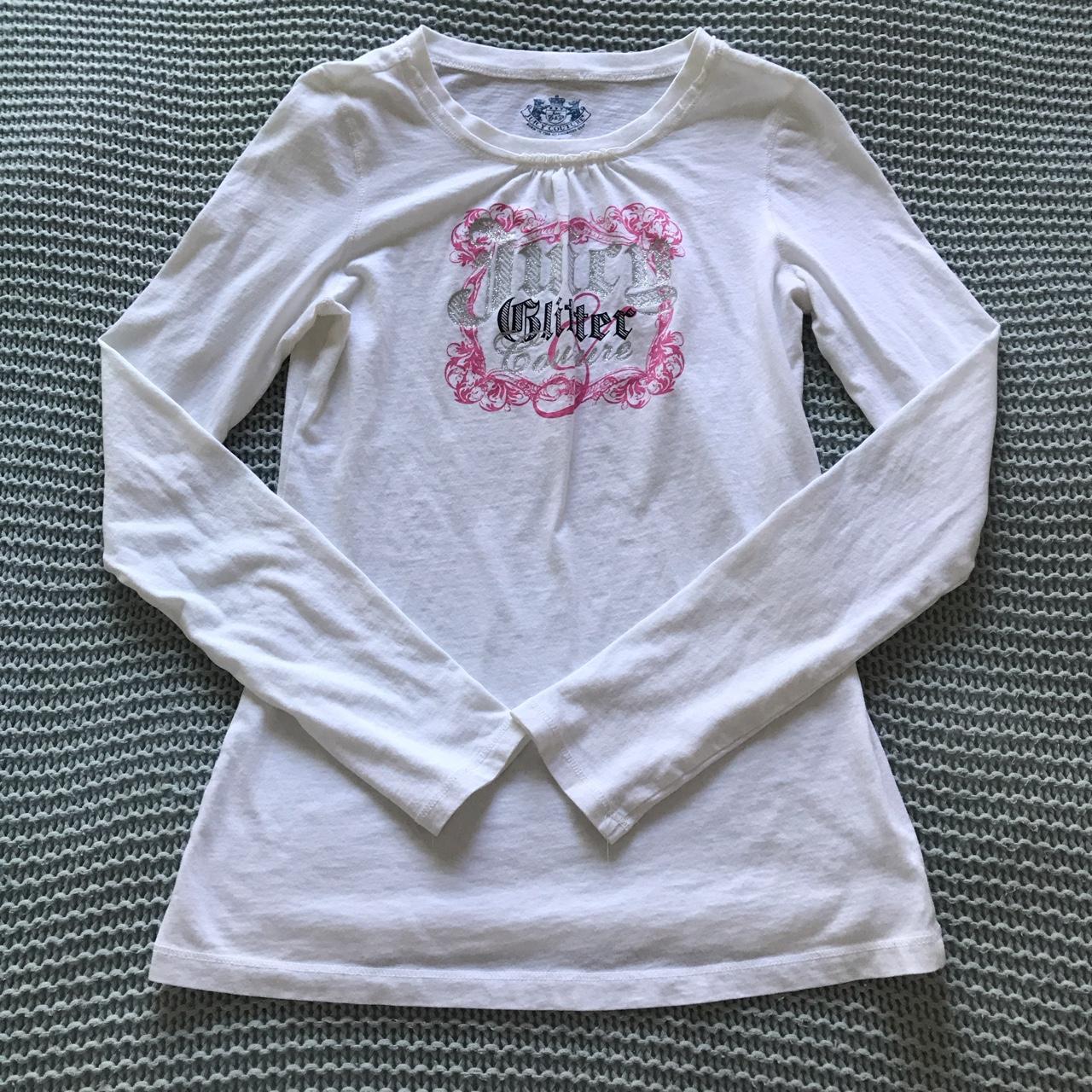 Juicy Couture Women's White and Pink Shirt | Depop