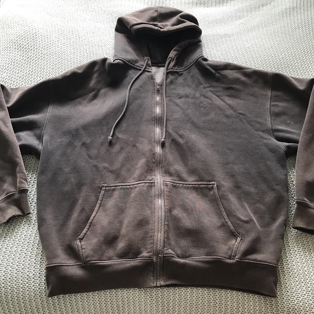 brandy melville oversized hoodie jacket zip up... - Depop