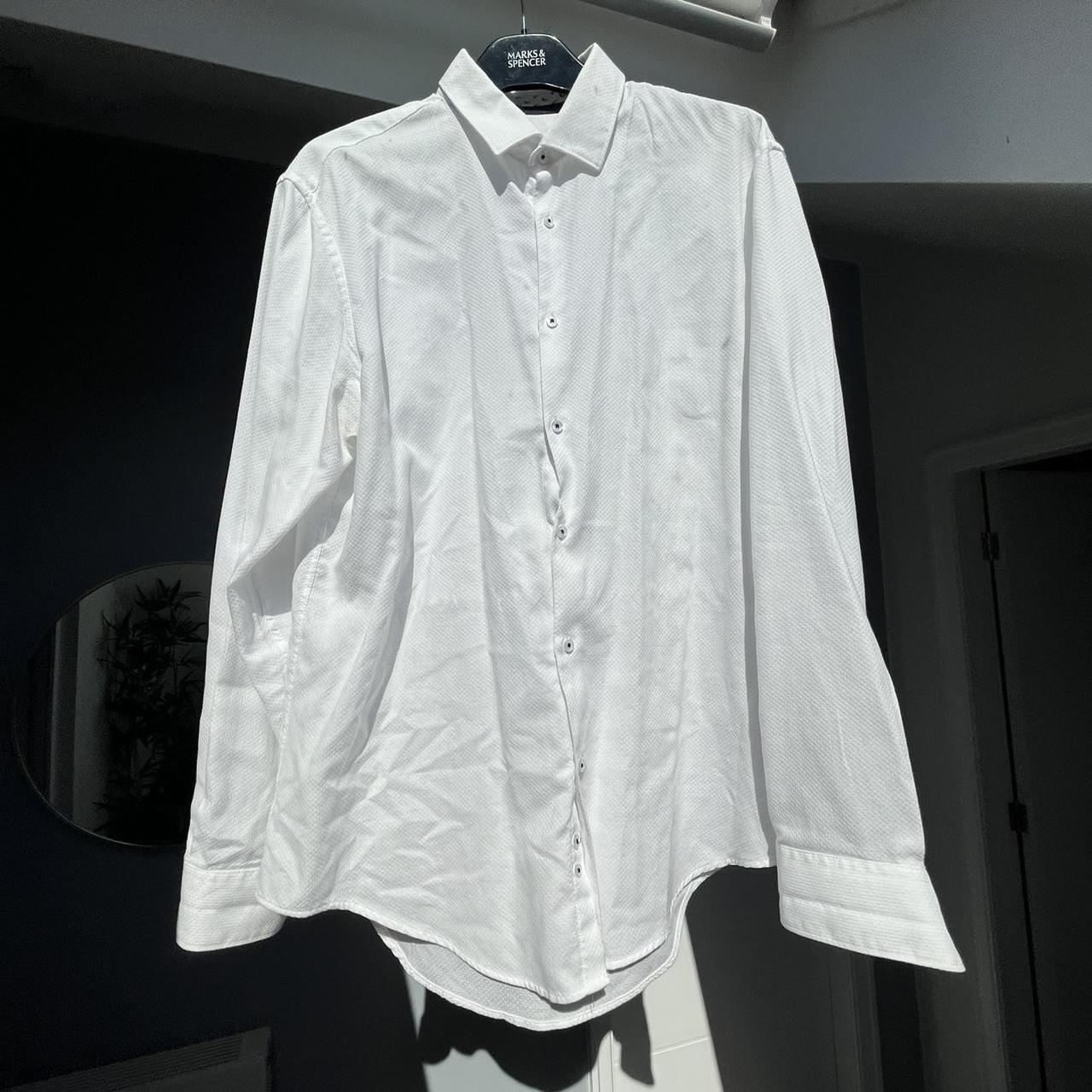 Zara Men's White and Black Shirt | Depop