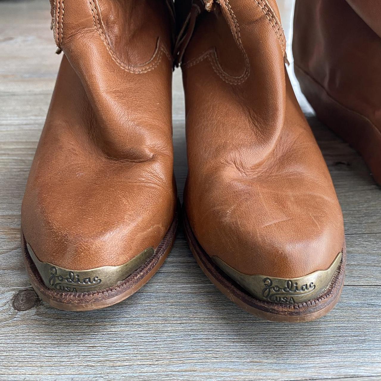 Vintage Zodiac Cowboy Boots Made in USA🇺🇸 Metal toe... Depop