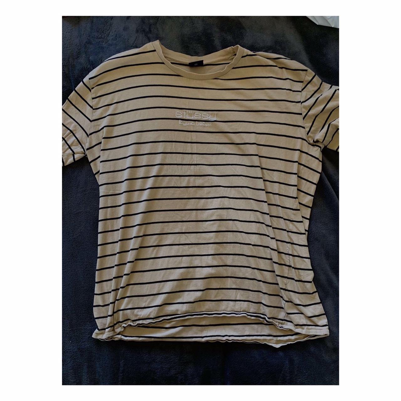 Stussy Laguna Beach Tシャツ ベージュ ハワイ購入 - メルカリ