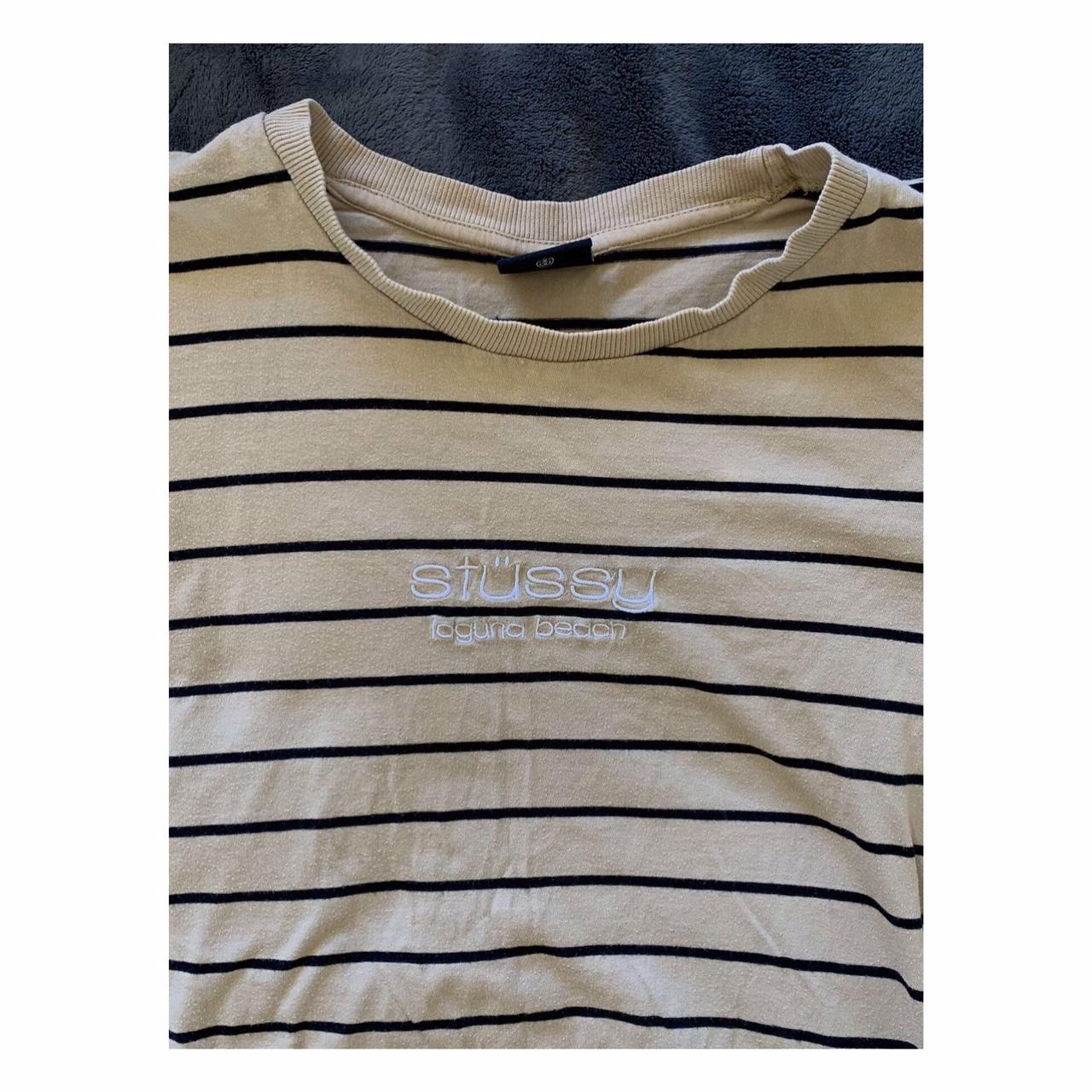 Stüssy Laguna Beach Long-sleeve Striped T-shirt | Depop