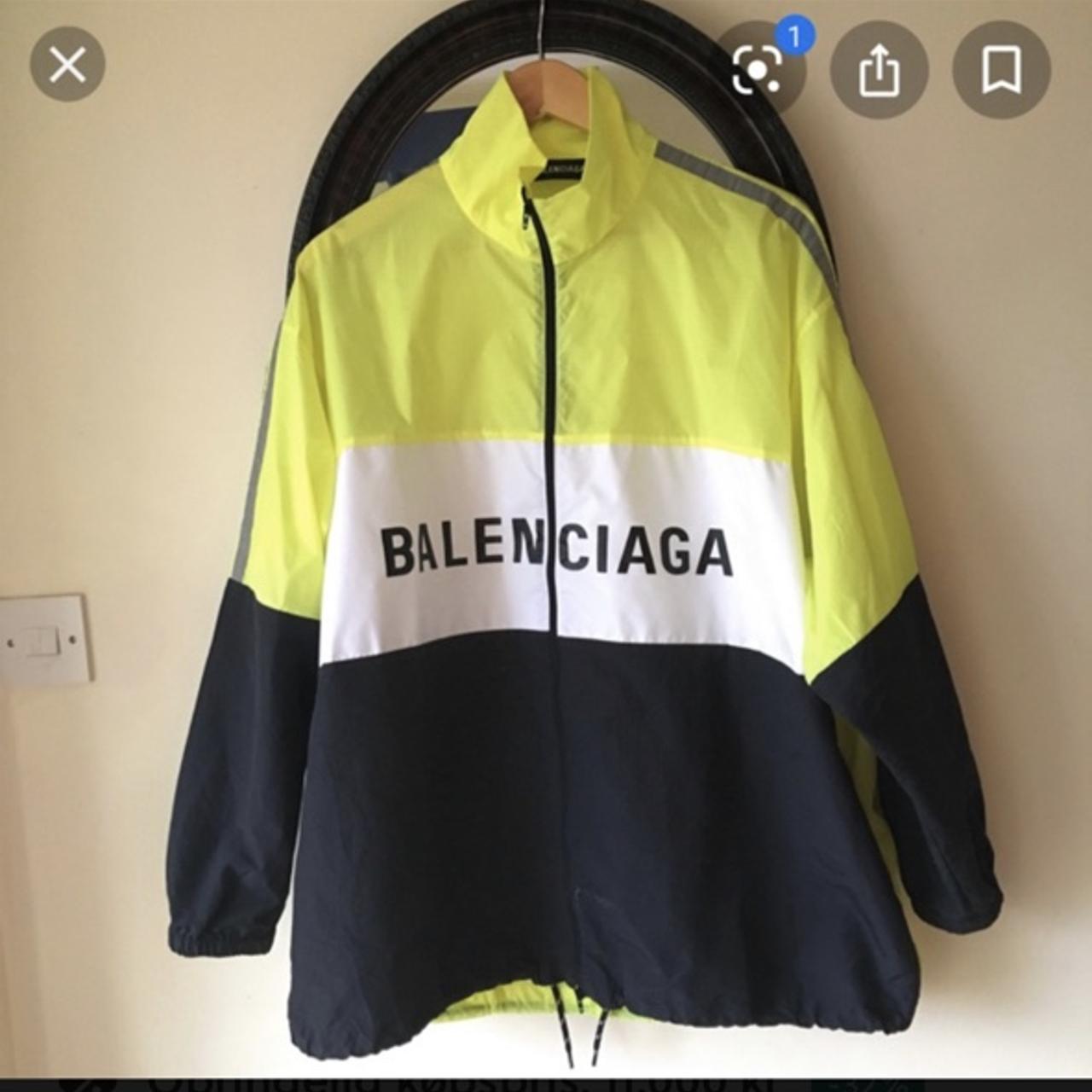 Balenciaga green sale windbreaker