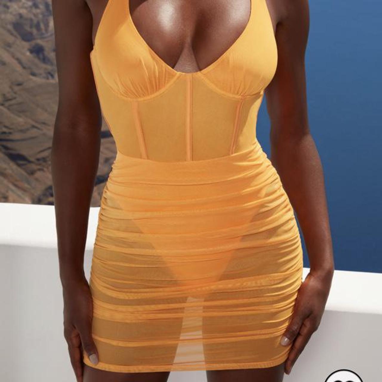 OH POLLY halter neck mesh dress Only ...