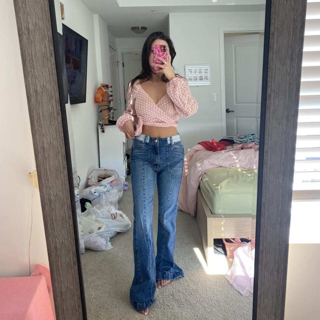 revive denim heart butt cowgirl western jeans... - Depop