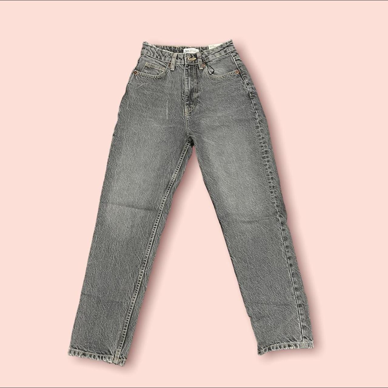 Jean mom gris discount zara