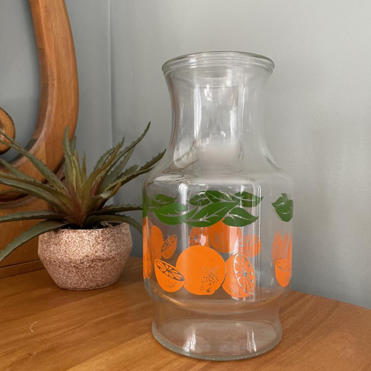 Vintage orange juice pitcher. Adorable design, great... Depop