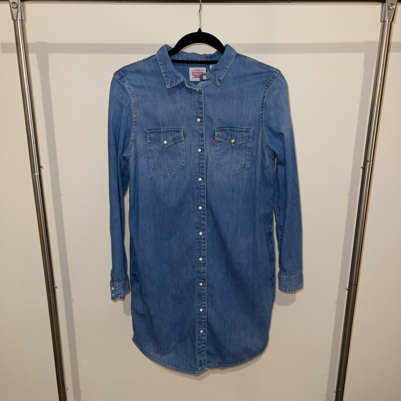 LEVIS VINTAGE DENIM SHIRT DRESS Depop