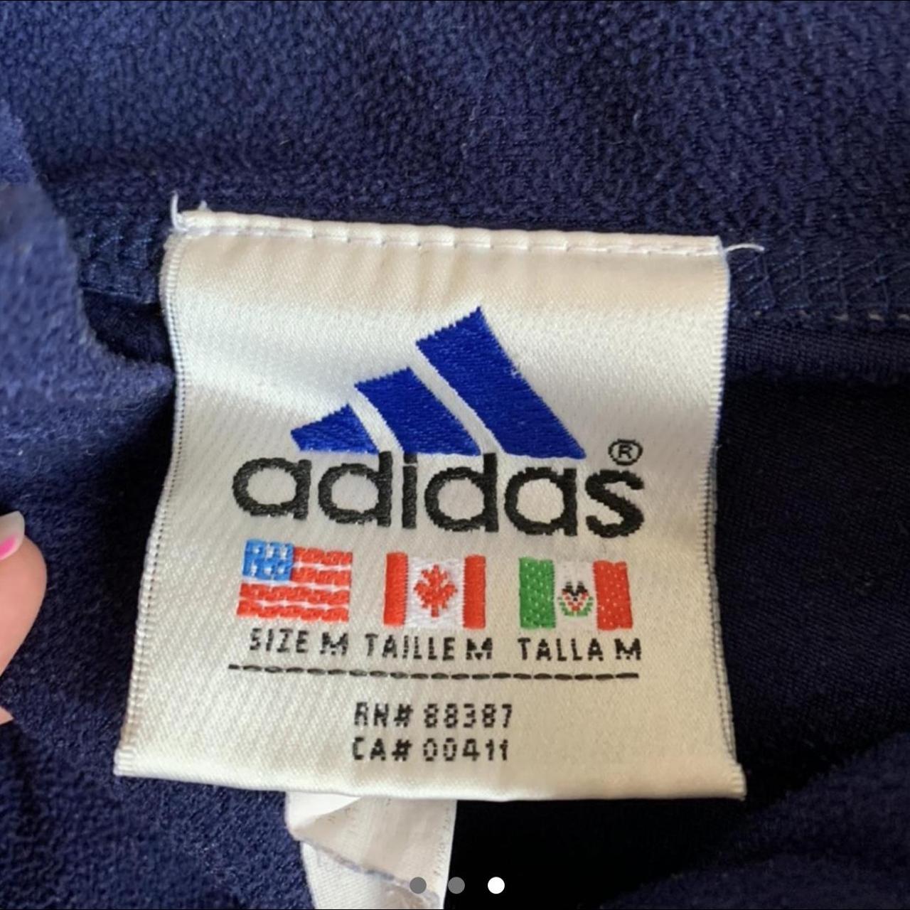 Women’s vintage Adidas cropped zip up hoodie -... - Depop