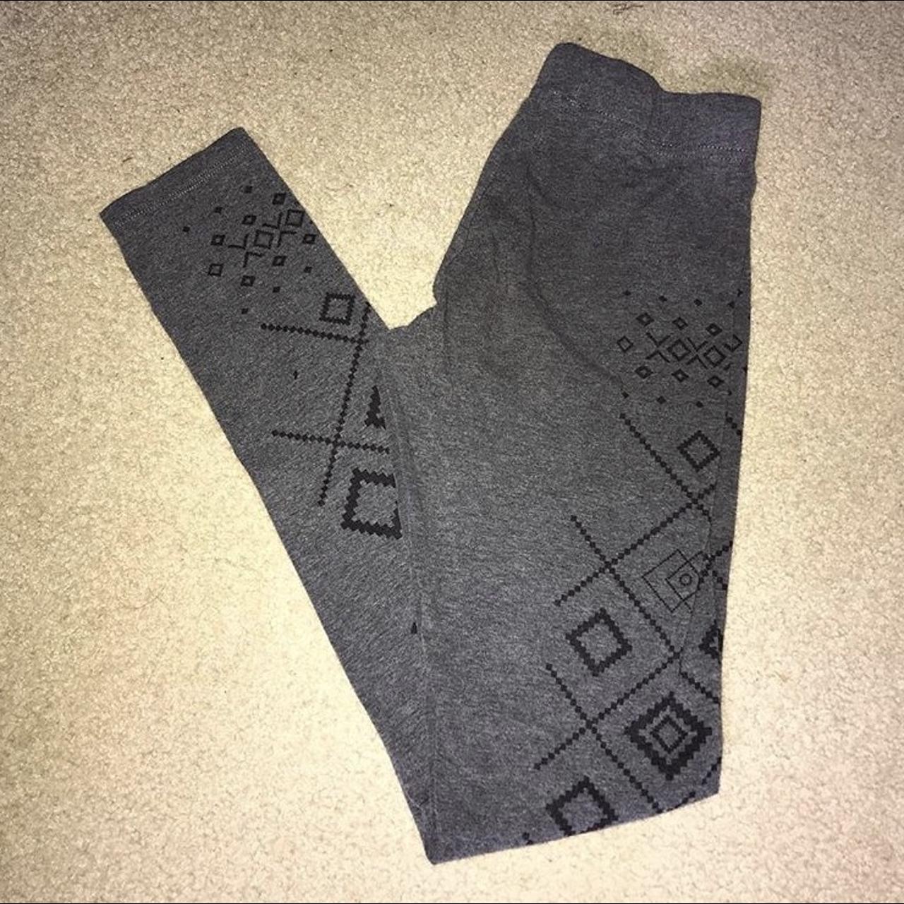 Grey Aztec Leggings