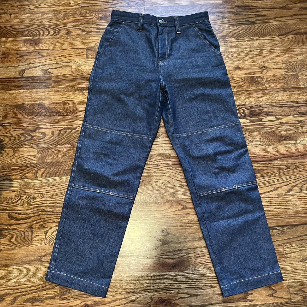 Stussy Denim Double Knee Pants Jeans, Dark Indigo...