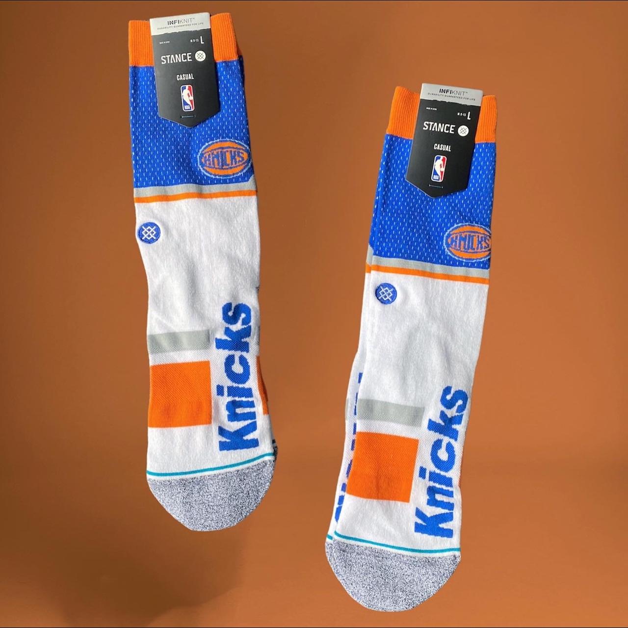 Stance Men's Blue and Orange Socks
