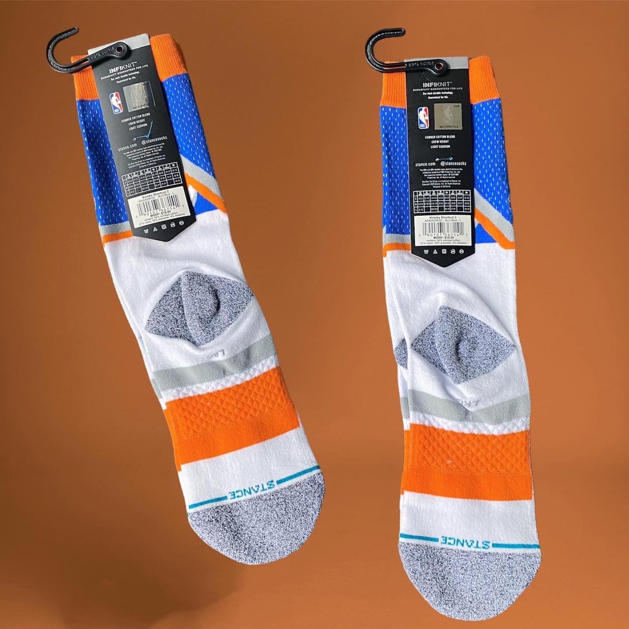 Stance Men's Blue and Orange Socks (3)