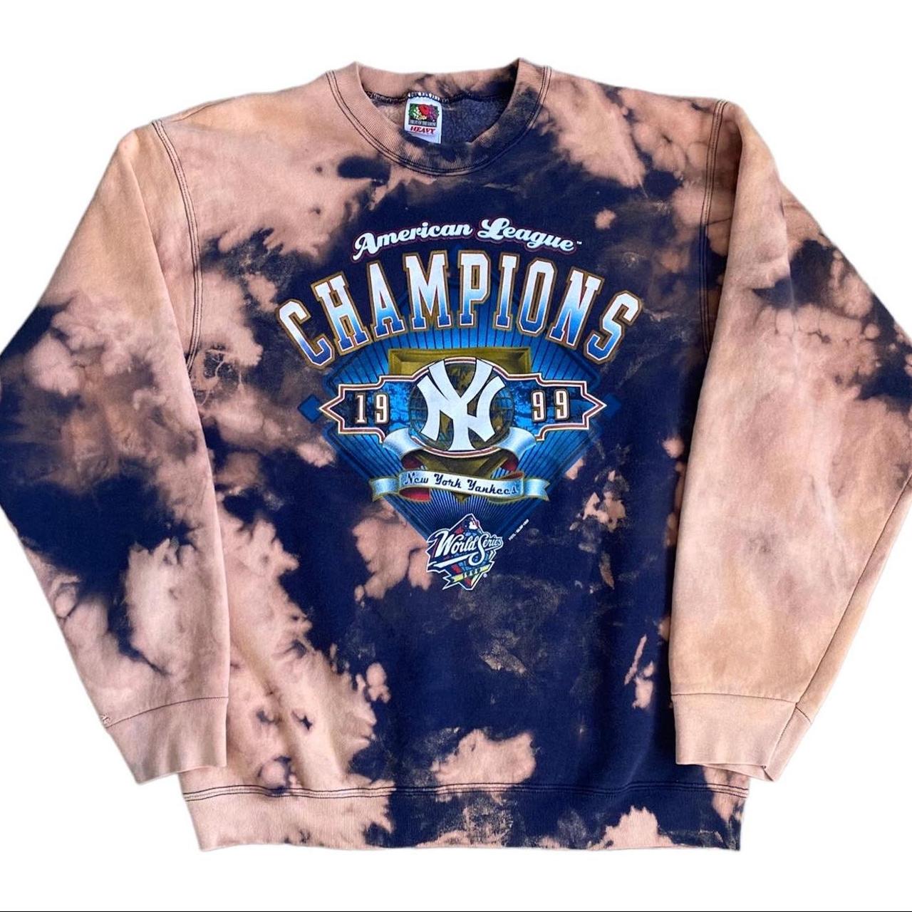 VINTAGE NEW YORK YANKEES FRUIT OF THE LOOM HEAVY COTTON CREWNECK