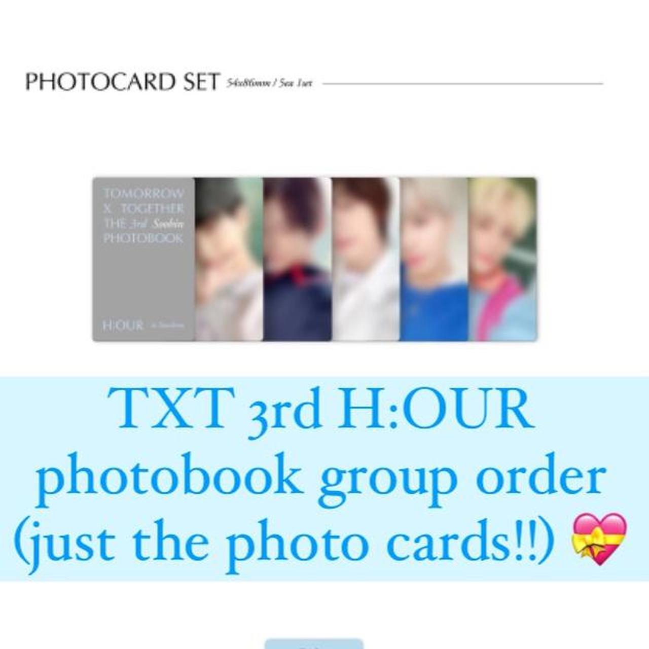 TXT 3rd H:OUR photobook group order (just the photo...