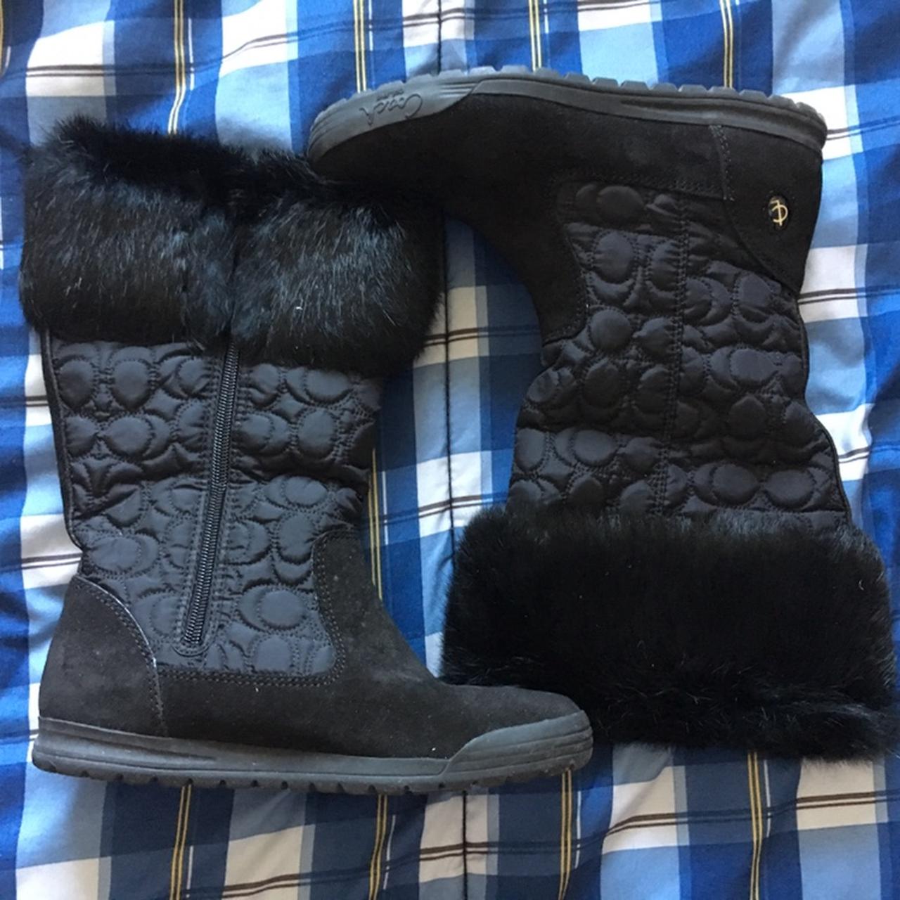 Coach fur sales lined boots