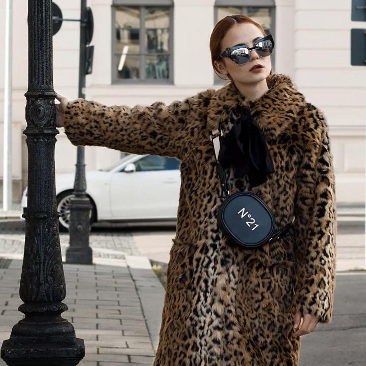 H & m leopard hotsell print coat