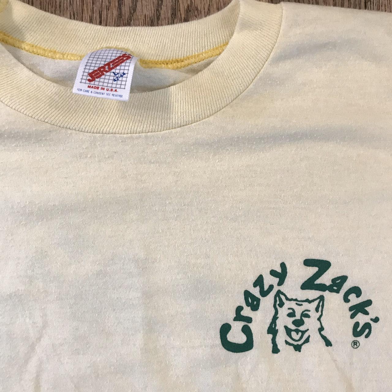 Vintage 80s CRAZY ZACKS bar restaurant Myrtle Bach... Depop