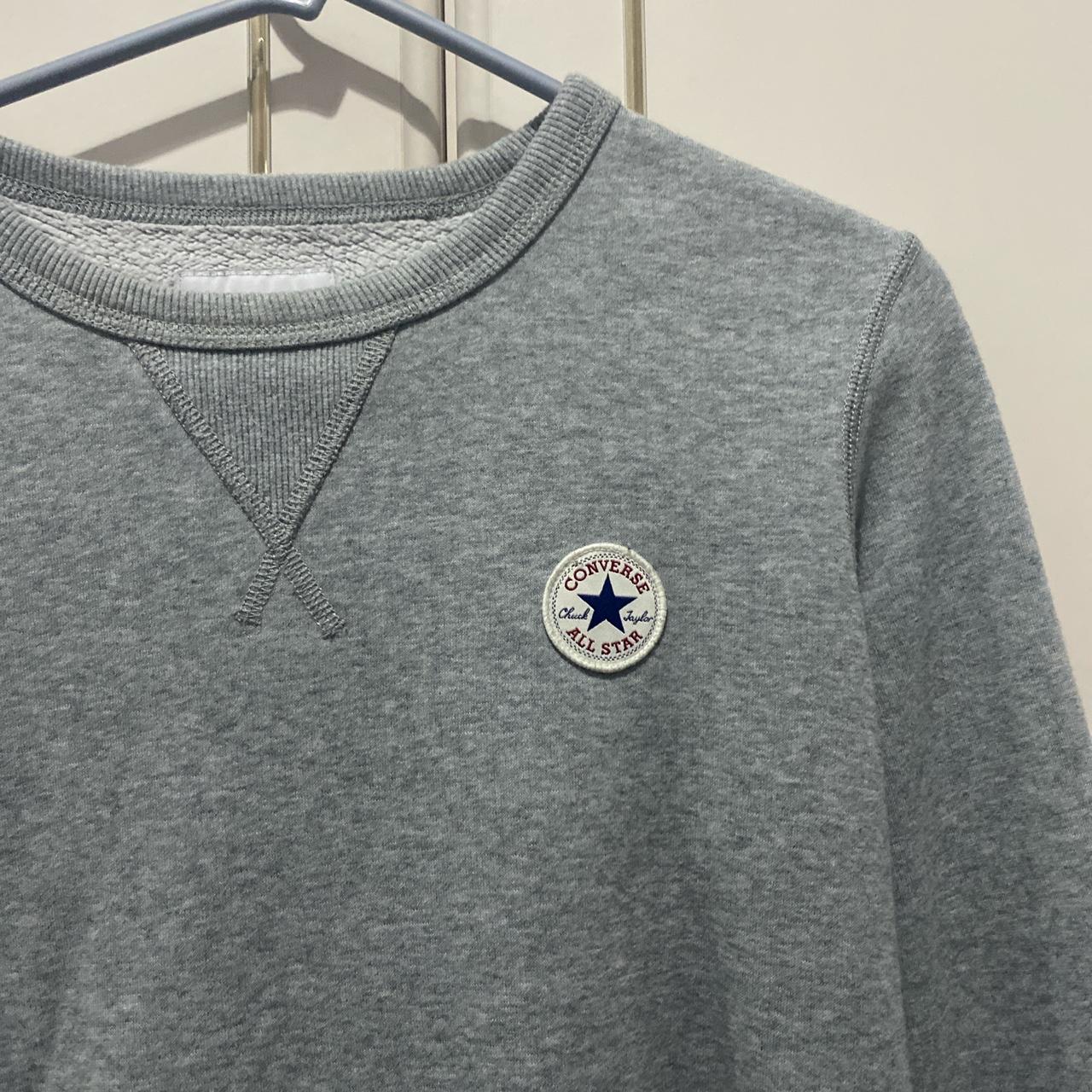 Grey shop converse jumper