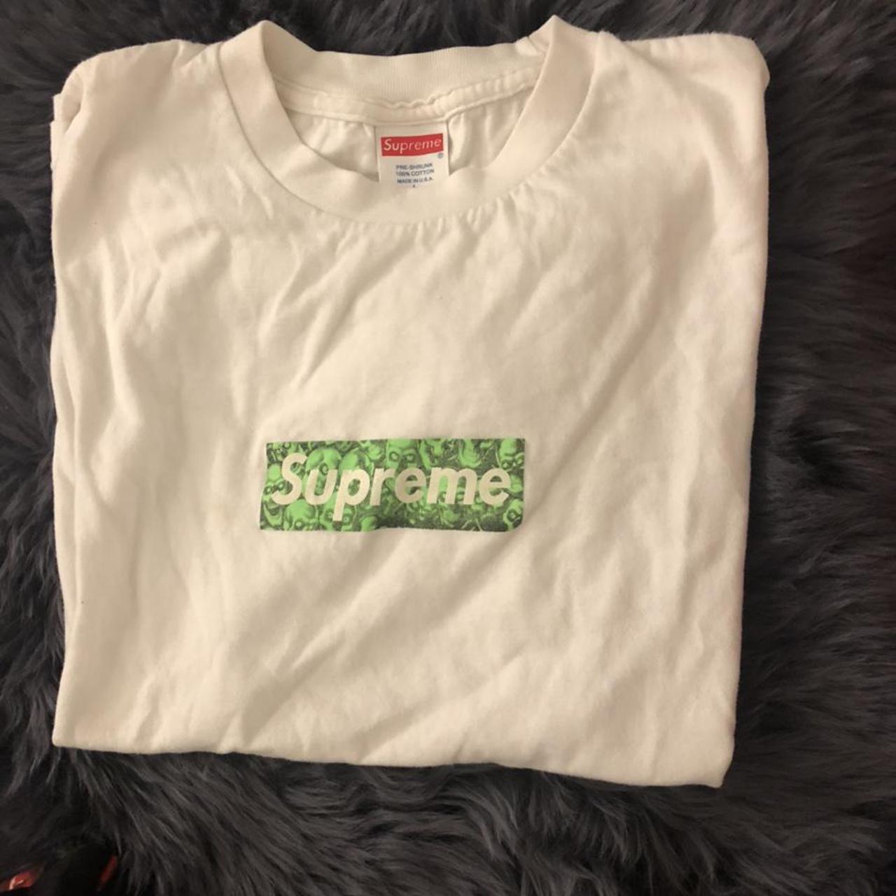 neon green supreme shirt